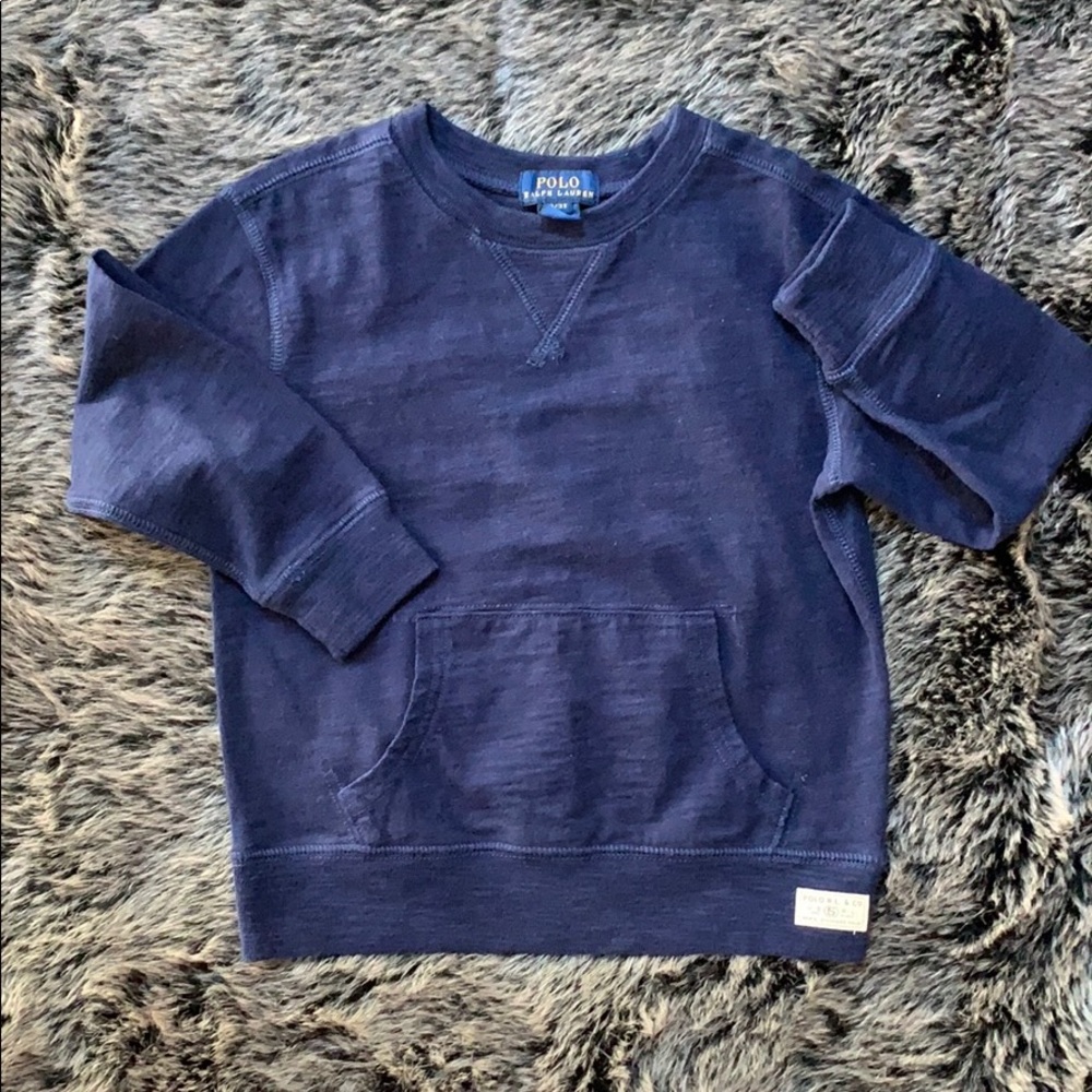 Boys 3T Navy Polo Ralph Lauren Sweatshirt